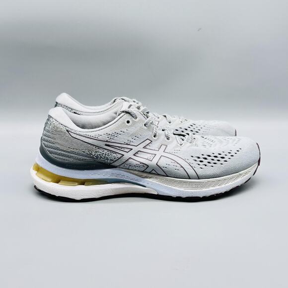 Asics Shoes Womens 7.5 Gray Blue Gel Kayano 28 Mesh Running Athletic Sneakers - Picture 1 of 12